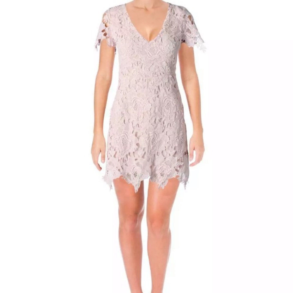NWT Aqua Pink Lace Dress from Bloomingdale’s XS